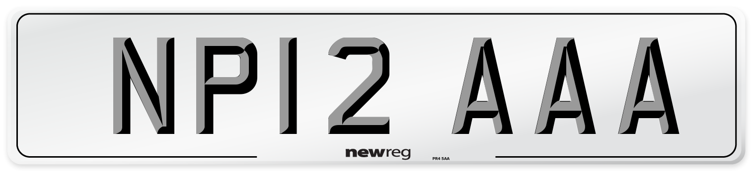 NP12 AAA Number Plate from New Reg